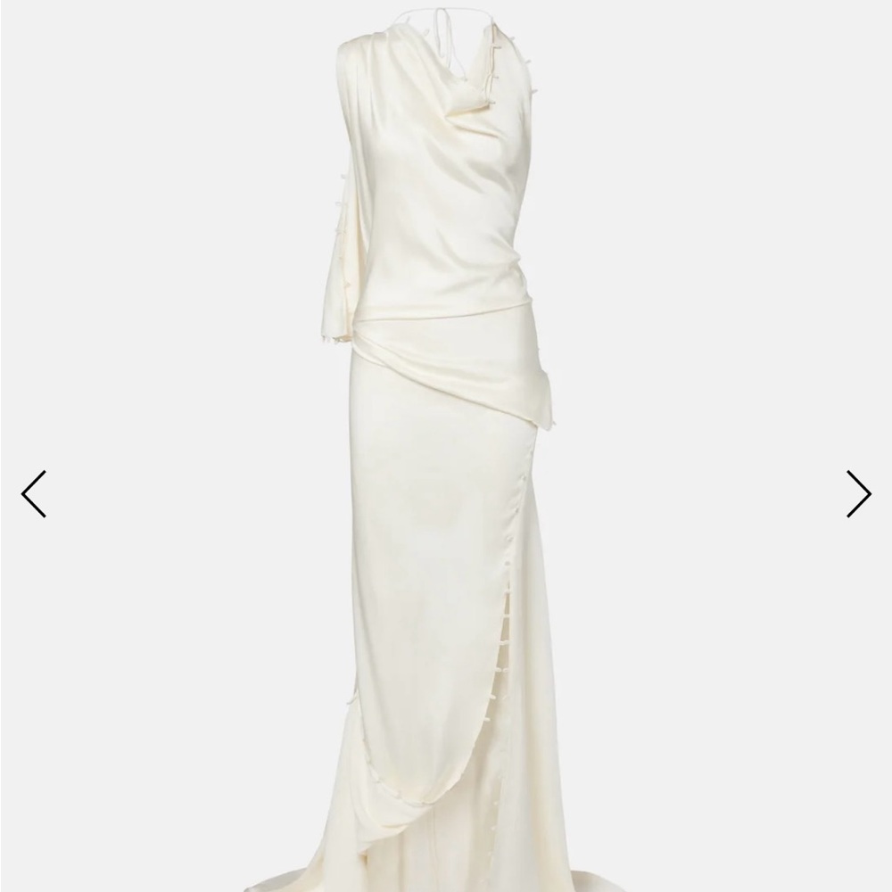 VICTORIA BECKHAM Draped crêpe satin gown